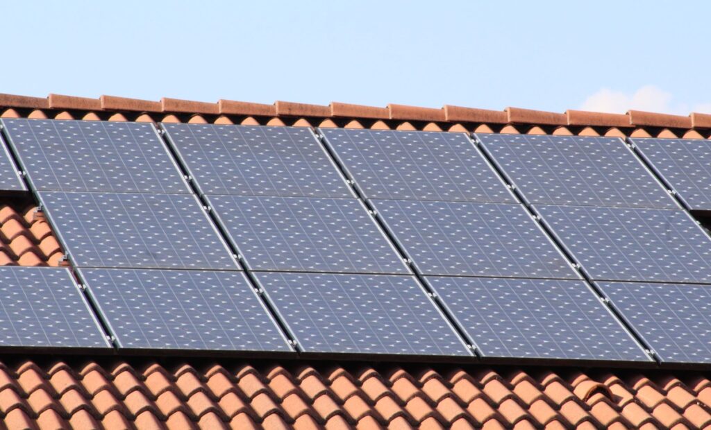 Solar on tiled roof