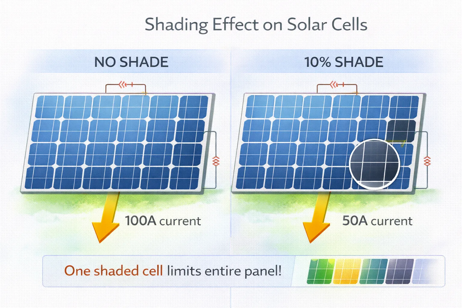 Shading Effect on Solar Cells