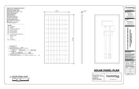 Solar Panel Layout Drawing