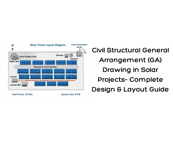 Civil Structural General Arrangement (GA) Drawing in Solar Projects- Complete Design & Layout Guide