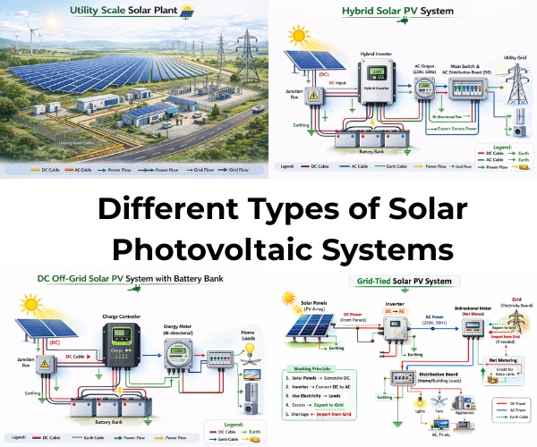 Different Types of Solar Photovoltaic Systems