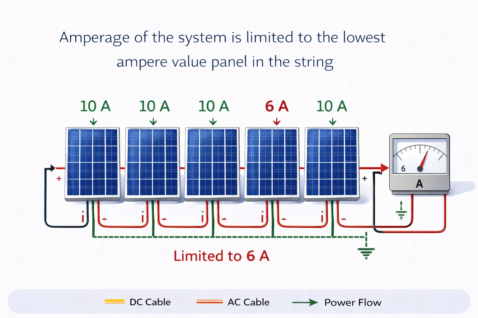 Series Connection of PV Modules – Effect on Voltage and Current