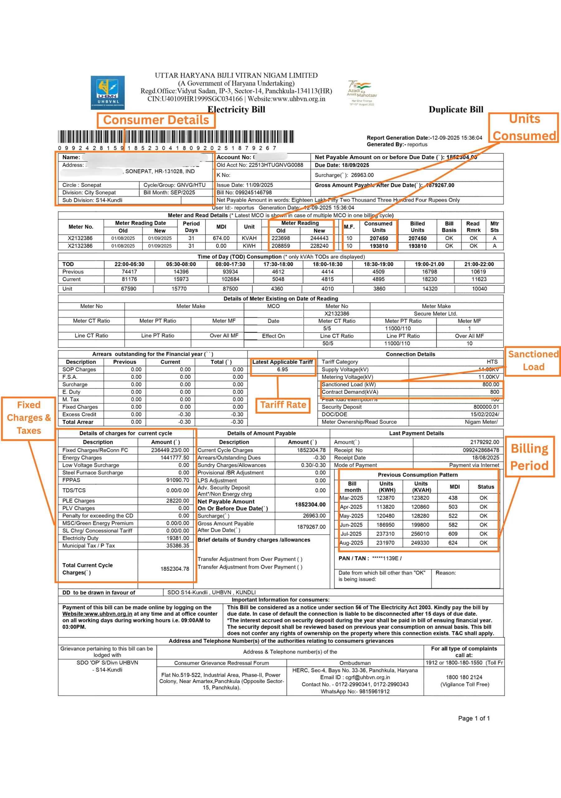 How to Read the Electricity Bill Before Deciding the Capacity of a Solar Plant