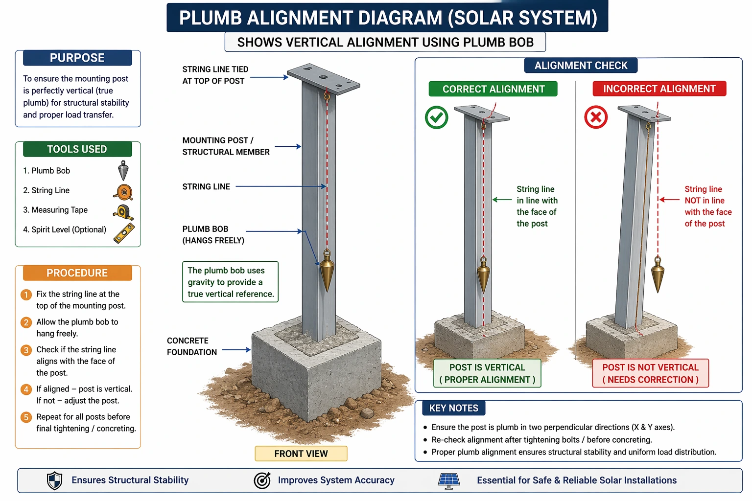 Solar Structure Alignment and Leveling Guide for Installers