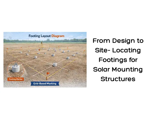 From Design to Site- Locating Footings for Solar Mounting Structures