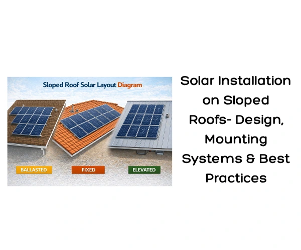 Solar Installation on Sloped Roofs- Design, Mounting Systems & Best Practices
