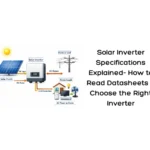 Solar Inverter Specifications Explained- How to Read Datasheets & Choose the Right Inverter
