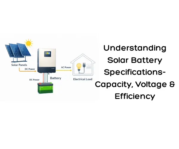 Understanding Solar Battery Specifications- Capacity, Voltage & Efficiency