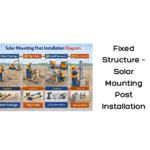 Fixed Structure - Solar Mounting Post Installation