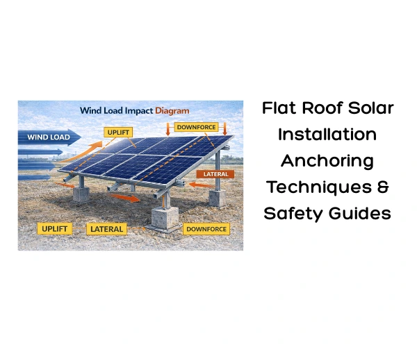 Flat Roof Solar Installation Anchoring Techniques & Safety Guide
