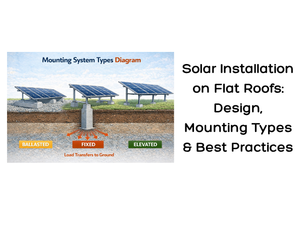 Solar Installation on Flat Roofs Design, Mounting Types & Best Practices