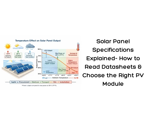 Solar Panel Specifications Explained- How to Read Datasheets & Choose the Right PV Module