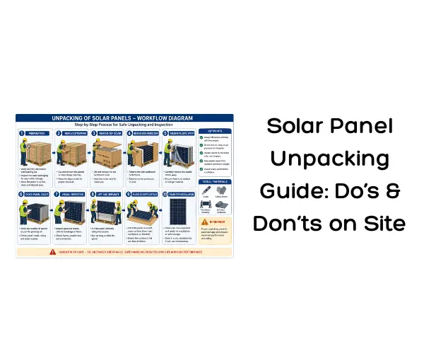 Solar Panel Unpacking Guide Do’s & Don’ts on Site
