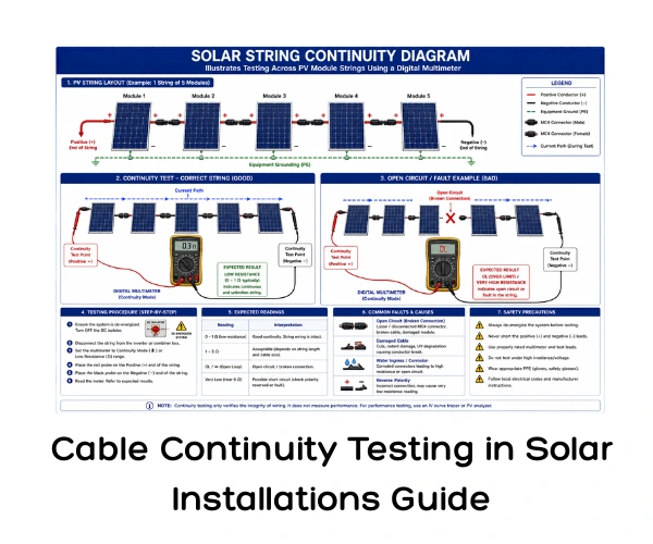 Cable Continuity Testing in Solar Installations Guide