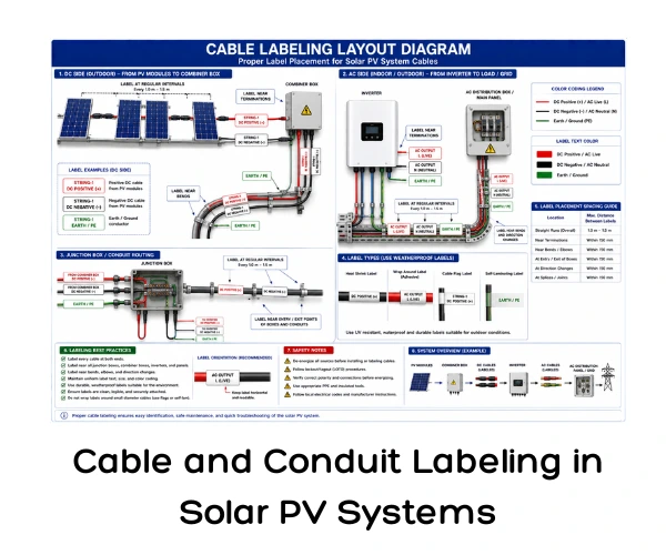 Cable and Conduit Labeling in Solar PV Systems