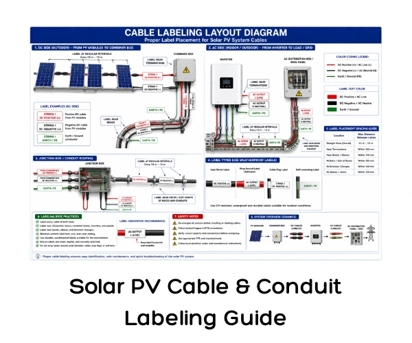 Solar PV Cable & Conduit Labeling Guide