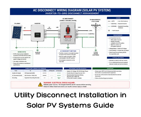 Utility Disconnect Installation in Solar PV Systems Guide