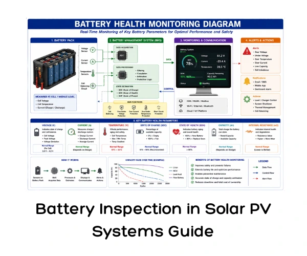 Battery Inspection in Solar PV Systems Guide