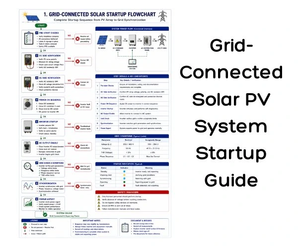 Grid-Connected Solar PV System Startup Guide