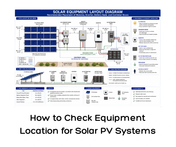 How to Check Equipment Location for Solar PV Systems