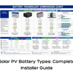 Solar PV Battery Types Complete Installer Guide
