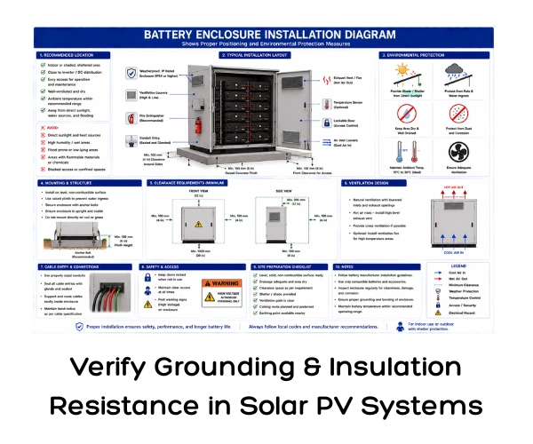 Verify Grounding and Insulation Resistance in Solar PV Systems