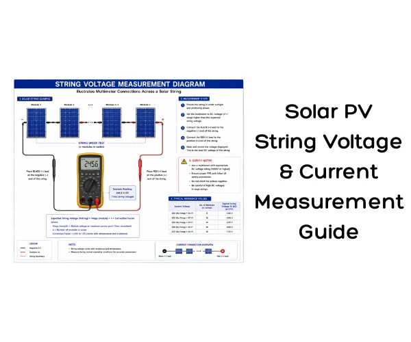 Solar PV String Voltage and Current Measurement Guide