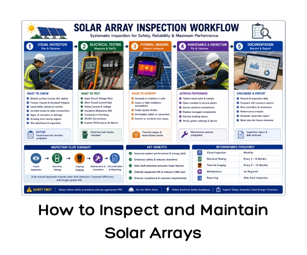 How to Inspect and Maintain Solar Arrays
