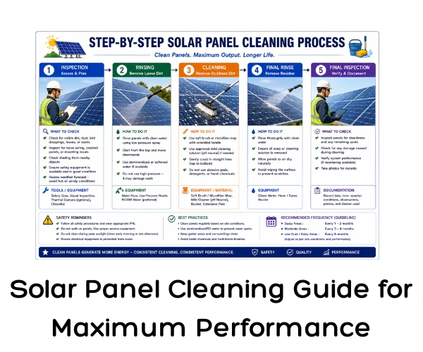 Solar Panel Cleaning Guide for Maximum Performance