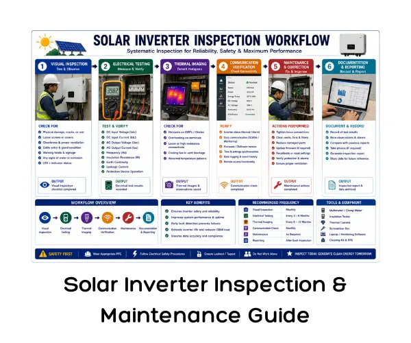 Solar Inverter Inspection & Maintenance Guide
