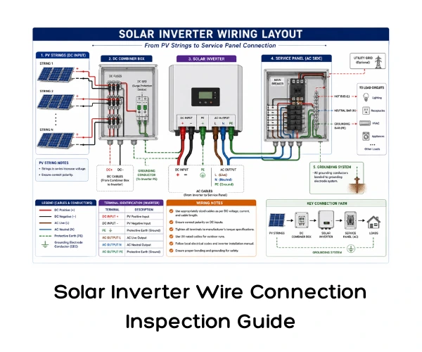 Solar Inverter Wire Connection Inspection Guide