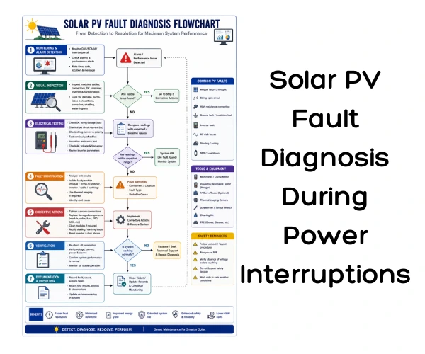 Solar PV Fault Diagnosis During Power Interruptions