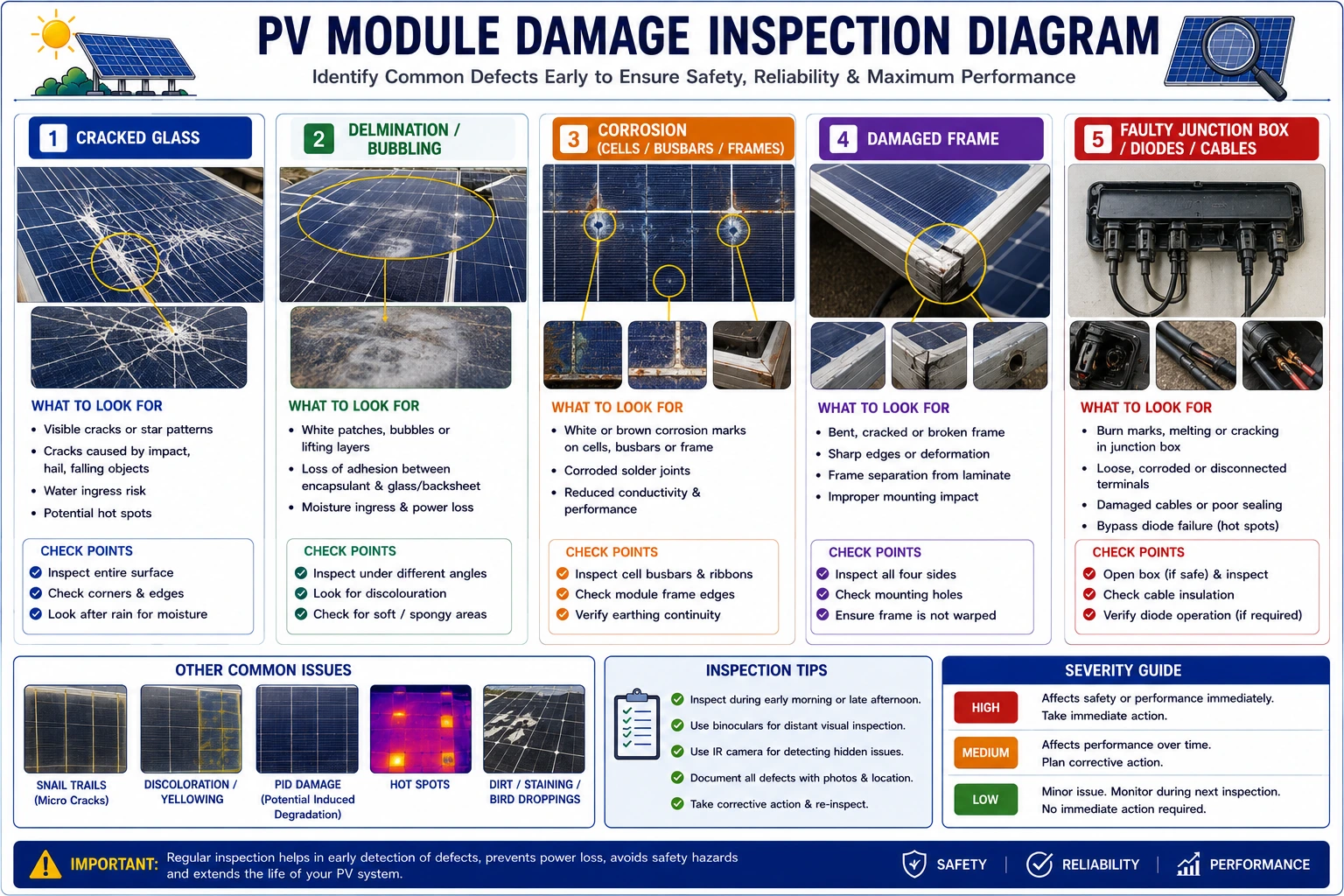 Check PV Modules for Physical Damage- Complete Guide for Solar Panel Inspection and Preventive Maintenance