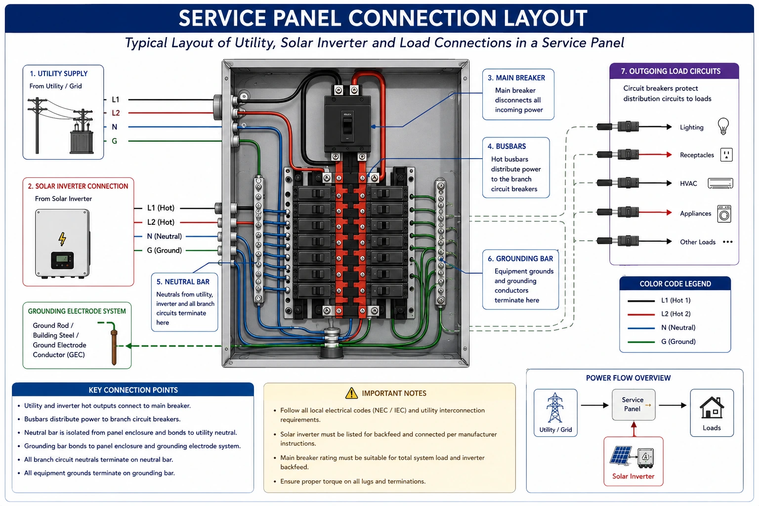 Check Service Panel Connections in Solar PV Systems- Complete Inspection and Maintenance Guide Check Service Panel Connections in Solar PV Systems- Complete Inspection and Maintenance Guide