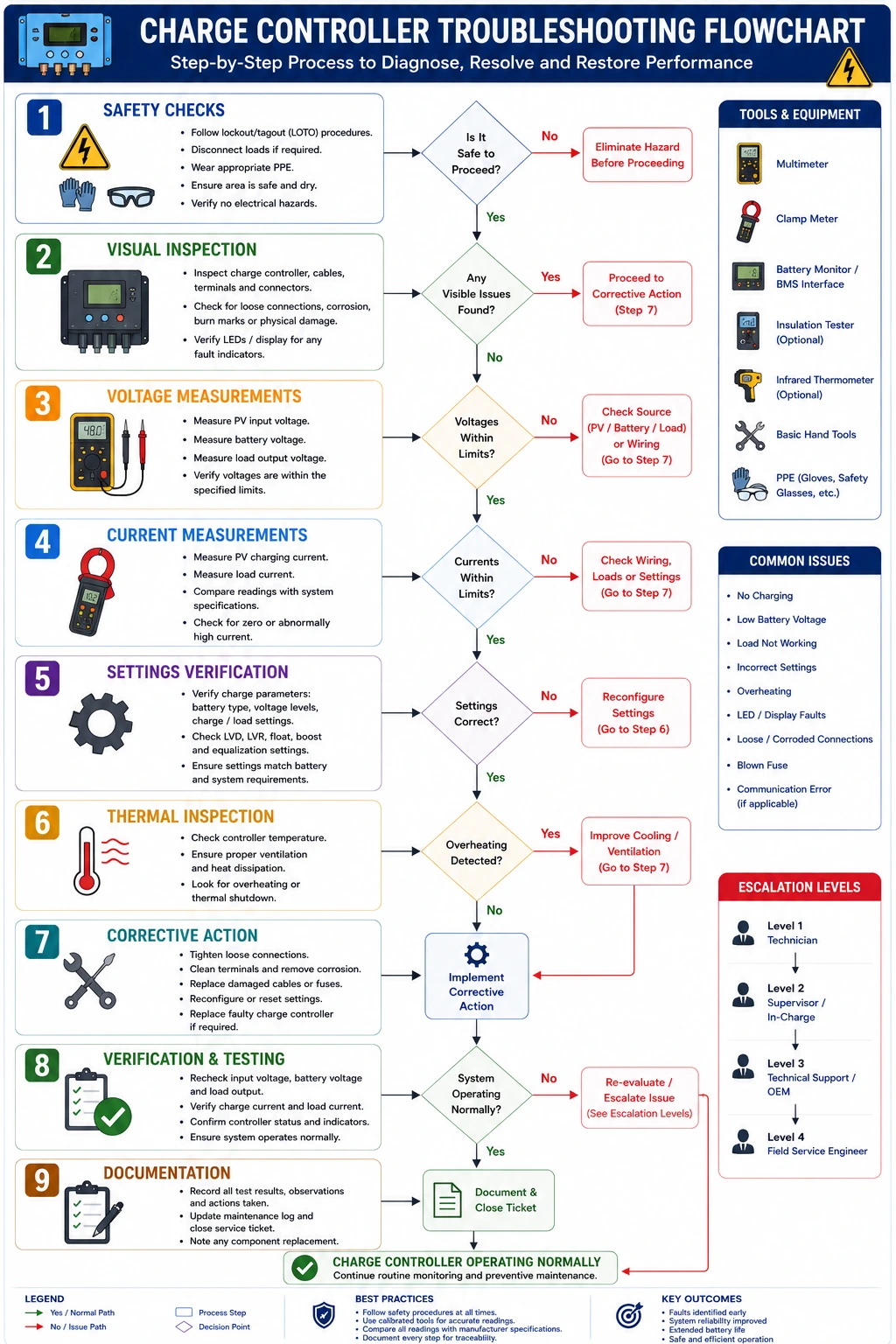 Troubleshooting with Charge Controllers in Solar PV Systems- A Complete Guide to Diagnosing and Resolving Charge Controller Issues