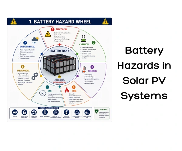 Battery Hazards in Solar PV Systems