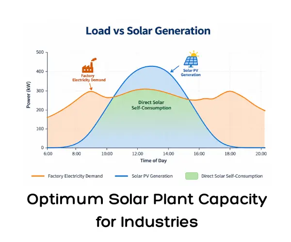 Optimum Solar Plant Capacity for Industries