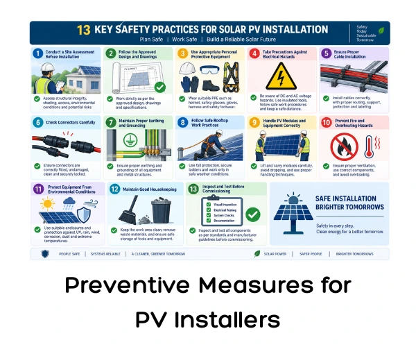 Preventive Measures for PV Installers