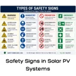 Safety Signs in Solar PV Systems