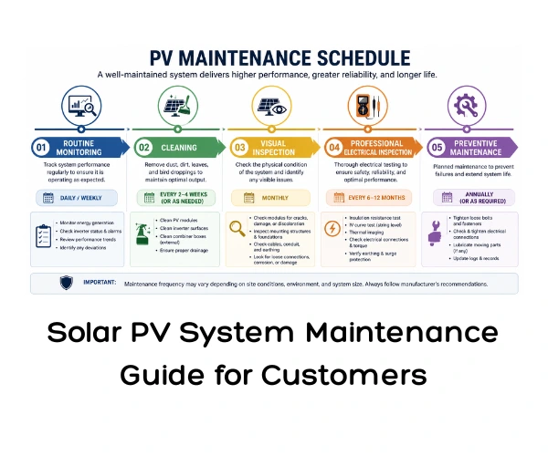 Solar PV System Maintenance Guide for Customers