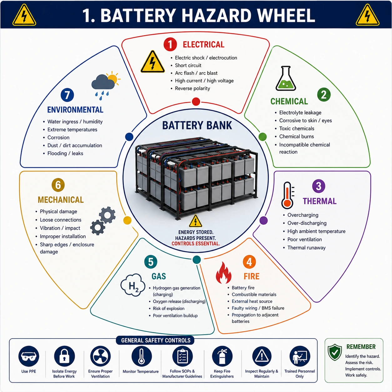 Battery Hazards in Solar PV Systems Identification, Prevention and Safe Handling Practices
