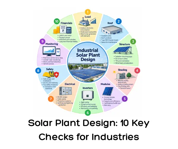 Solar Plant Design: 10 Key Checks for Industries